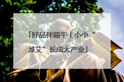 好品伴端午丨小小“潍艾”长成大产业