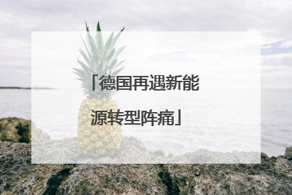 德国再遇新能源转型阵痛
