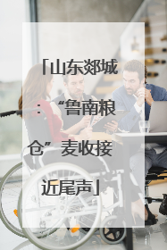 山东郯城：“鲁南粮仓”麦收接近尾声