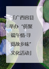 广西容县举办“侨聚端午情·寻觅故乡味”文化活动
