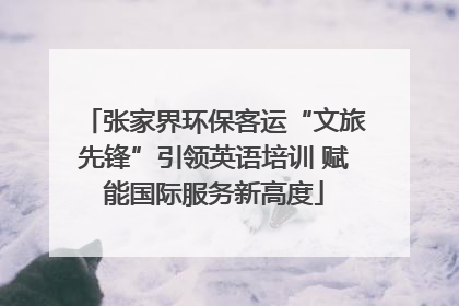 张家界环保客运“文旅先锋”引领英语培训 赋能国际服务新高度