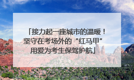 接力起一座城市的温暖！坚守在考场外的“红马甲”用爱为考生保驾护航