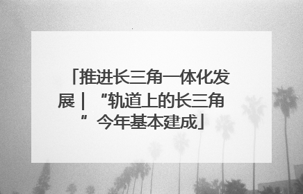 推进长三角一体化发展｜“轨道上的长三角”今年基本建成