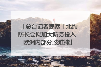 总台记者观察丨北约防长会拟加大防务投入 欧洲内部分歧难掩