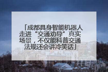 成都具身智能机器人走进“交通劝导”真实场景，不仅能科普交通法规还会讲冷笑话