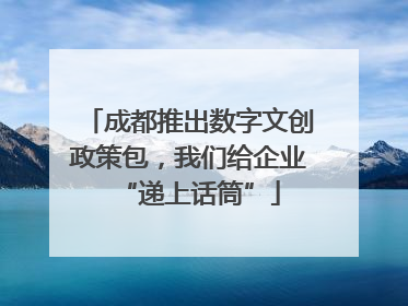 成都推出数字文创政策包，我们给企业“递上话筒”