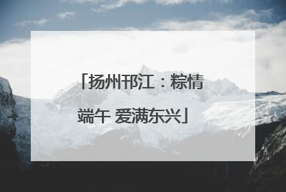 扬州邗江：粽情端午 爱满东兴