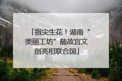 指尖生花！湖南“美丽工坊”随故宫文创亮相联合国