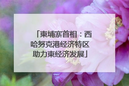 柬埔寨首相：西哈努克港经济特区助力柬经济发展