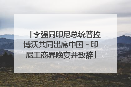 李强同印尼总统普拉博沃共同出席中国－印尼工商界晚宴并致辞