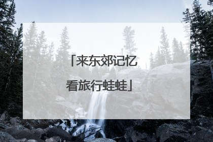 来东郊记忆 看旅行蛙蛙