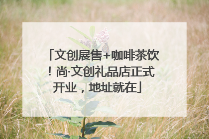 文创展售+咖啡茶饮！尚·文创礼品店正式开业，地址就在