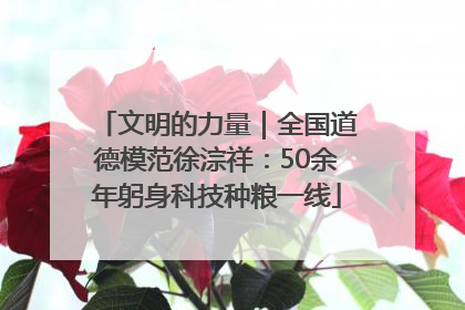 文明的力量｜全国道德模范徐淙祥：50余年躬身科技种粮一线