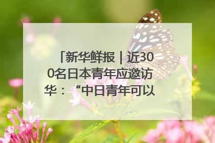 新华鲜报｜近300名日本青年应邀访华：“中日青年可以创造更好的未来”