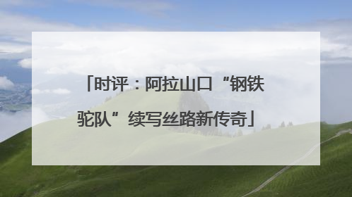 时评：阿拉山口“钢铁驼队”续写丝路新传奇