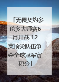 无畏契约多伦多大师赛6月开战 12支顶尖队伍争夺全球冠军赛积分