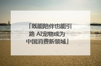 既能陪伴也能引路 AI宠物成为中国消费新领域