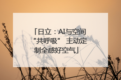 日立：AI与空间“共呼吸” 主动定制全感好空气