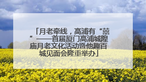 月老牵线，高浦有“囍”——首届厦门高浦城隍庙月老文化活动暨他趣百城见面会隆重举办