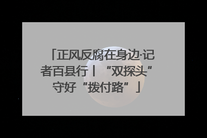 正风反腐在身边·记者百县行丨“双探头”守好“拨付路”