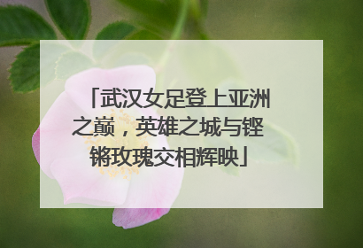 武汉女足登上亚洲之巅，英雄之城与铿锵玫瑰交相辉映