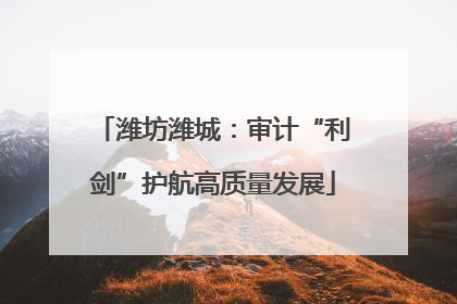 潍坊潍城：审计“利剑”护航高质量发展