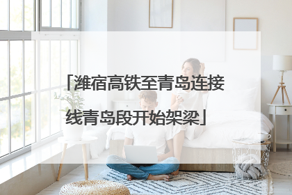 潍宿高铁至青岛连接线青岛段开始架梁