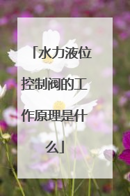 水力液位控制阀的工作原理是什么