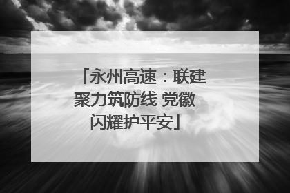 永州高速：联建聚力筑防线 党徽闪耀护平安