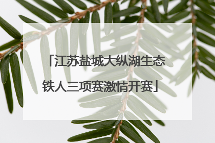江苏盐城大纵湖生态铁人三项赛激情开赛