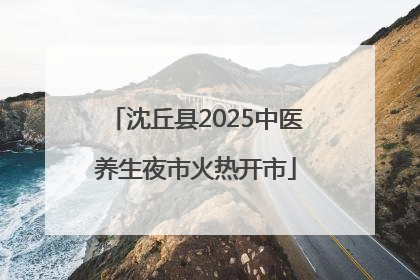 沈丘县2025中医养生夜市火热开市