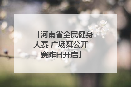 河南省全民健身大赛 广场舞公开赛昨日开启
