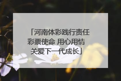 河南体彩践行责任彩票使命 用心用情关爱下一代成长