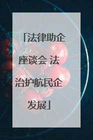 法律助企座谈会 法治护航民企发展