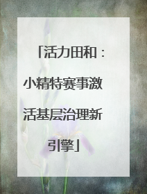 活力田和：小精特赛事激活基层治理新引擎