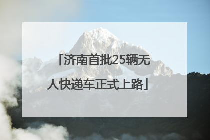 济南首批25辆无人快递车正式上路