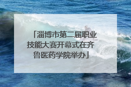 淄博市第二届职业技能大赛开幕式在齐鲁医药学院举办