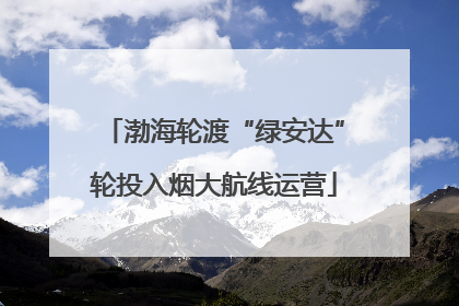 渤海轮渡“绿安达”轮投入烟大航线运营