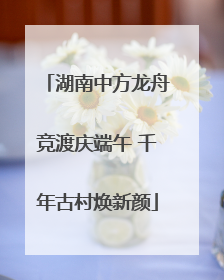 湖南中方龙舟竞渡庆端午 千年古村焕新颜