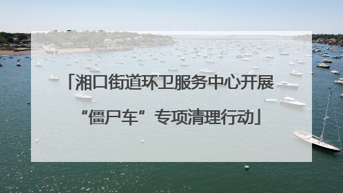 湘口街道环卫服务中心开展“僵尸车”专项清理行动