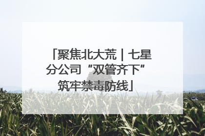聚焦北大荒｜七星分公司“双管齐下”筑牢禁毒防线