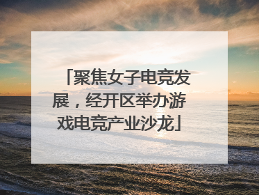 聚焦女子电竞发展，经开区举办游戏电竞产业沙龙