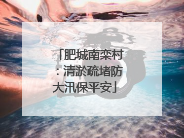 肥城南栾村：清淤疏堵防大汛保平安