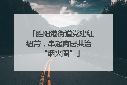 胜阳港街道党建红纽带，串起商居共治 “烟火圈”