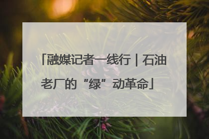 融媒记者一线行｜石油老厂的“绿”动革命