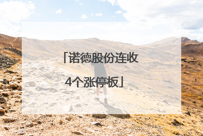 诺德股份连收4个涨停板