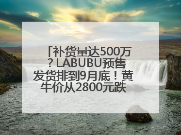 补货量达500万？LABUBU预售发货排到9月底！黄牛价从2800元跌到650元