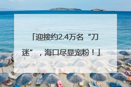 迎接约2.4万名“刀迷”，海口尽显宠粉！