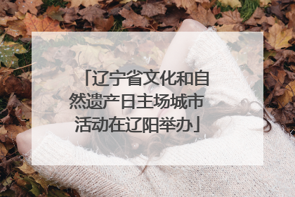 辽宁省文化和自然遗产日主场城市活动在辽阳举办