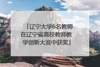 辽宁大学6名教师在辽宁省高校教师教学创新大赛中获奖